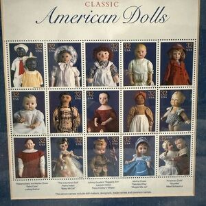 Classic American Dolls Stamp Sheet